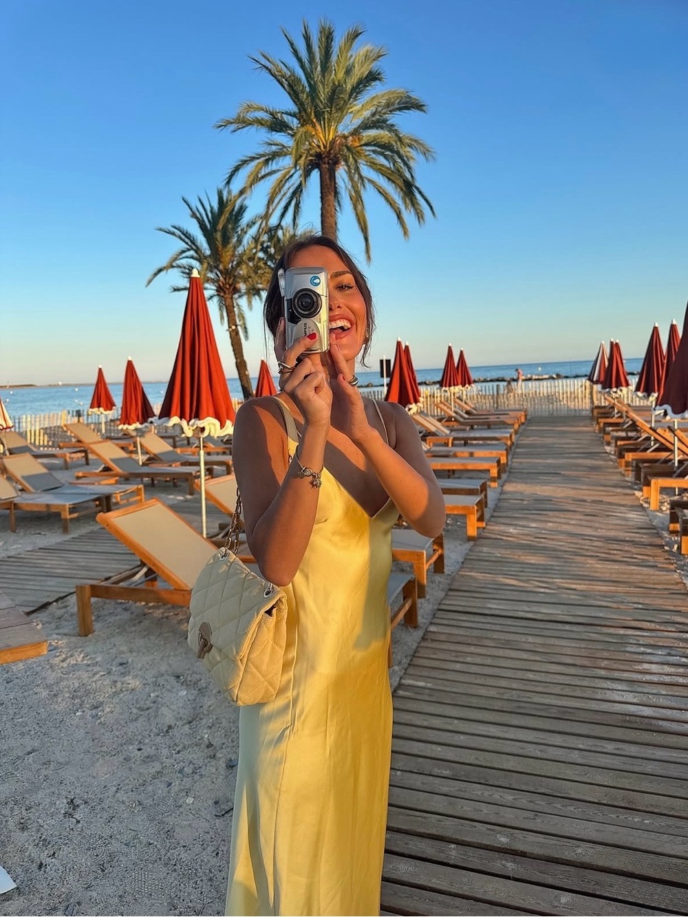 Zara maxi dress flowy butter yellow satin effect wedding evening party - Picture 5 of 16
